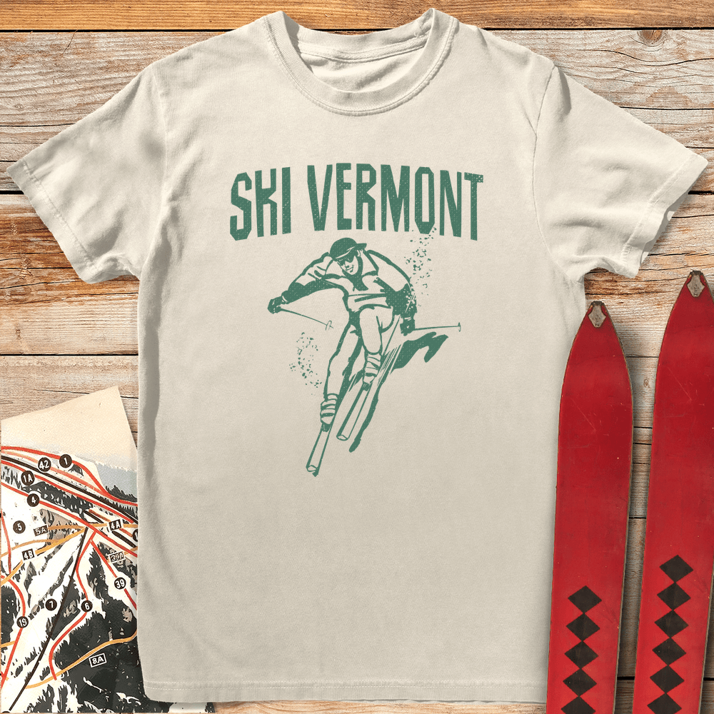 Ski Vermont T Shirt Gift For Skier