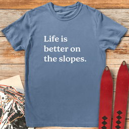 Slope Life T Shirt Gift For Skier