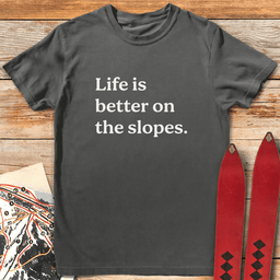Slope Life T Shirt Gift For Skier