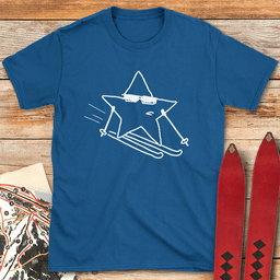 Star Skier T Shirt Gift For Skier