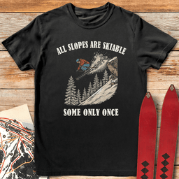 Skiable Slopes T Shirt Gift For Skier