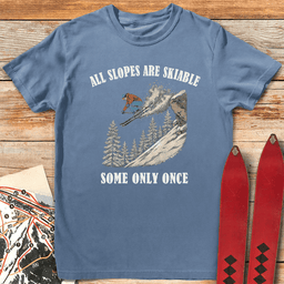 Skiable Slopes T Shirt Gift For Skier