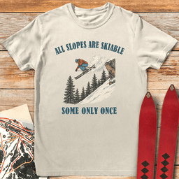 Skiable Slopes T Shirt Gift For Skier