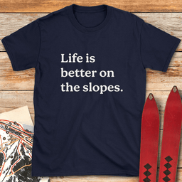 Slope Life T Shirt Gift For Skier