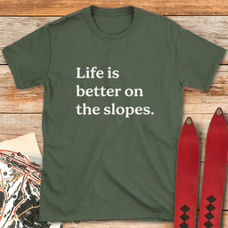 Slope Life T Shirt Gift For Skier