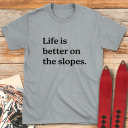 Slope Life T Shirt Gift For Skier