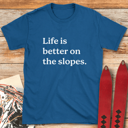 Slope Life T Shirt Gift For Skier