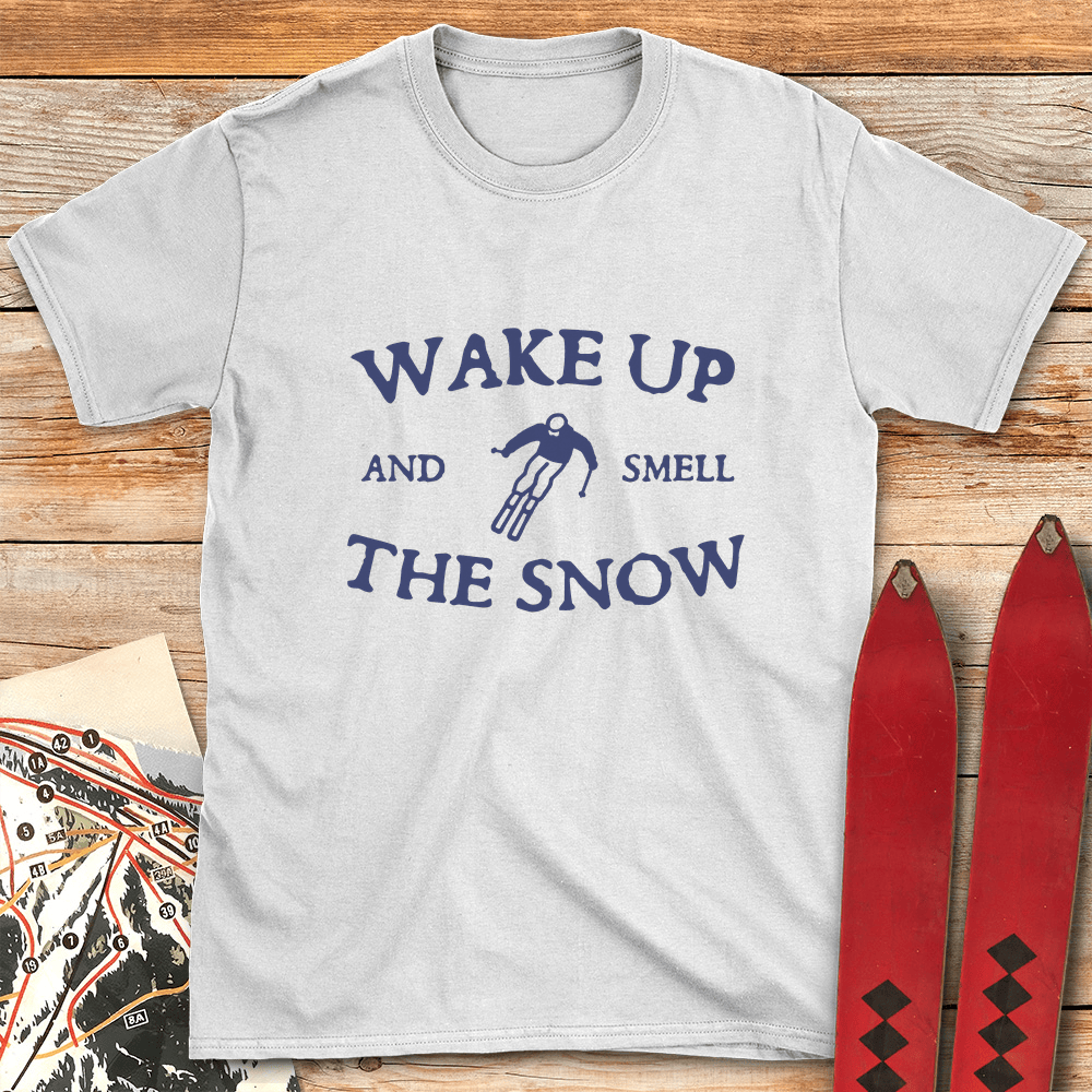 Smell The Snow T Shirt Gift For Skier