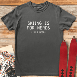 Skiing Is For Nerds T Shirt Gift For Skier