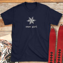 Snow Girl T Shirt Gift For Skier
