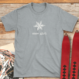 Snow Girl T Shirt Gift For Skier