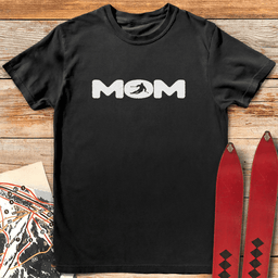 Ski Mom Silhouette T Shirt Gift For Mom