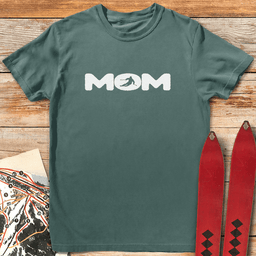 Ski Mom Silhouette T Shirt Gift For Mom