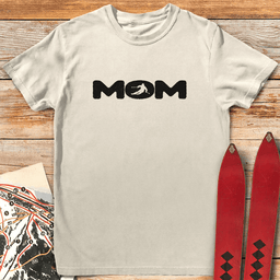 Ski Mom Silhouette T Shirt Gift For Mom