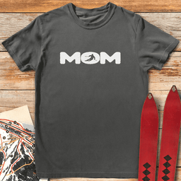Ski Mom Silhouette T Shirt Gift For Mom