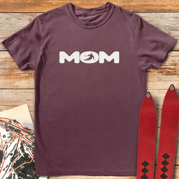 Ski Mom Silhouette T Shirt Gift For Mom