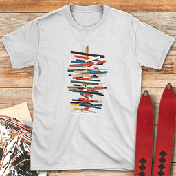 Ski Post T Shirt Gift For Skier