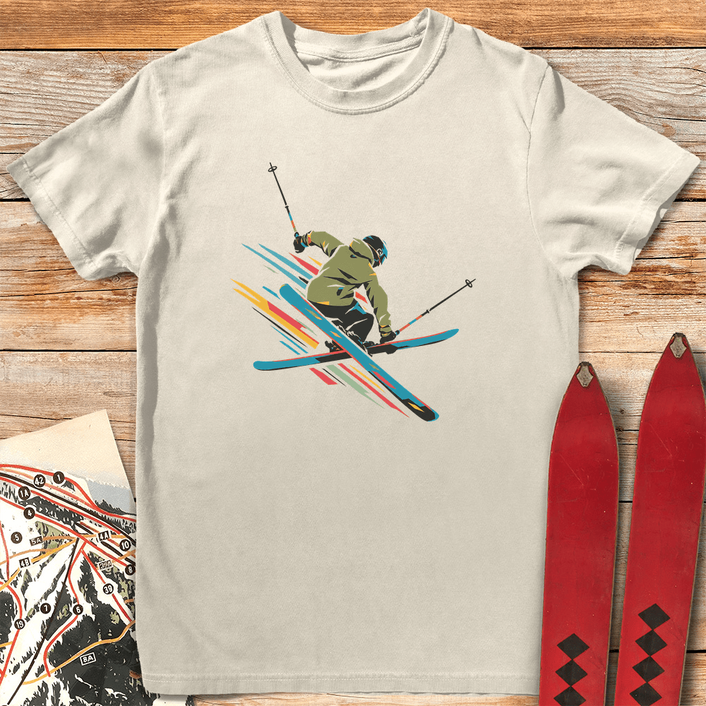 Spectrum Mute Grab T Shirt Gift For Skier