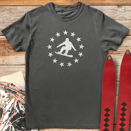 Star Spangled Snowboarder T Shirt Gift For Snowboarder