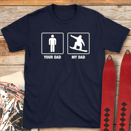 Snowboard Dad T Shirt Gift For Dad