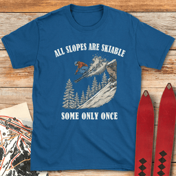 Skiable Slopes T Shirt Gift For Skier