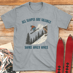 Skiable Slopes T Shirt Gift For Skier