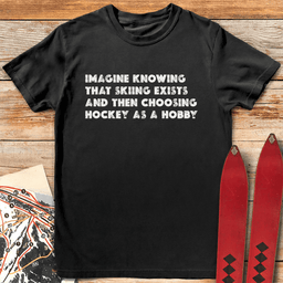 Skiing Best Hobby T Shirt Gift For Skier