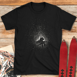 Spotlight Lift T Shirt Gift For Skier
