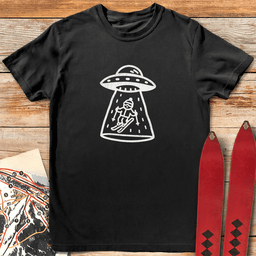 Skier Abduction T Shirt Gift For Skier
