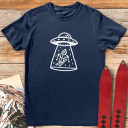 Skier Abduction T Shirt Gift For Skier