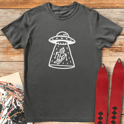Skier Abduction T Shirt Gift For Skier