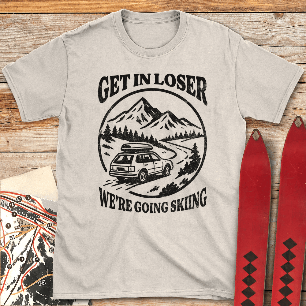 Skiing Loser T Shirt Gift For Skier