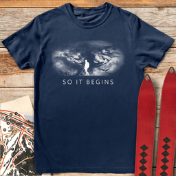 So IT Begins T Shirt Gift For Skier
