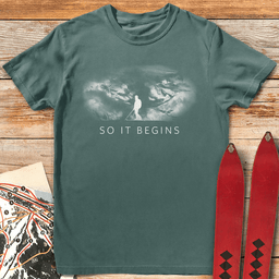 So IT Begins T Shirt Gift For Skier
