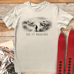 So IT Begins T Shirt Gift For Skier