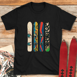 Snowboard Fence T Shirt Gift For Snowboarder