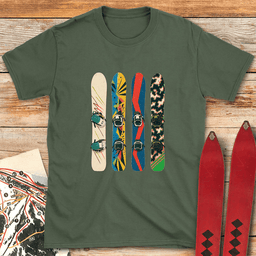 Snowboard Fence T Shirt Gift For Snowboarder