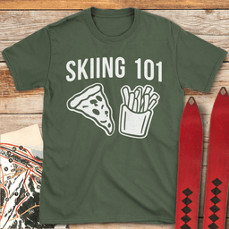 Skiing 101 T Shirt Gift For Skier