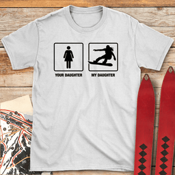 Snowboard Daughter T Shirt Gift For Snowboarder