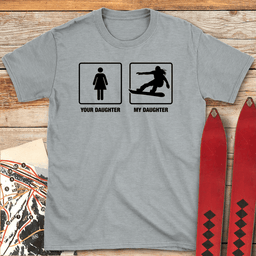 Snowboard Daughter T Shirt Gift For Snowboarder