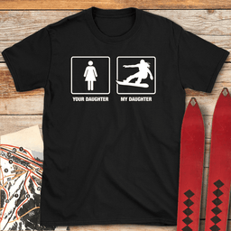 Snowboard Daughter T Shirt Gift For Snowboarder