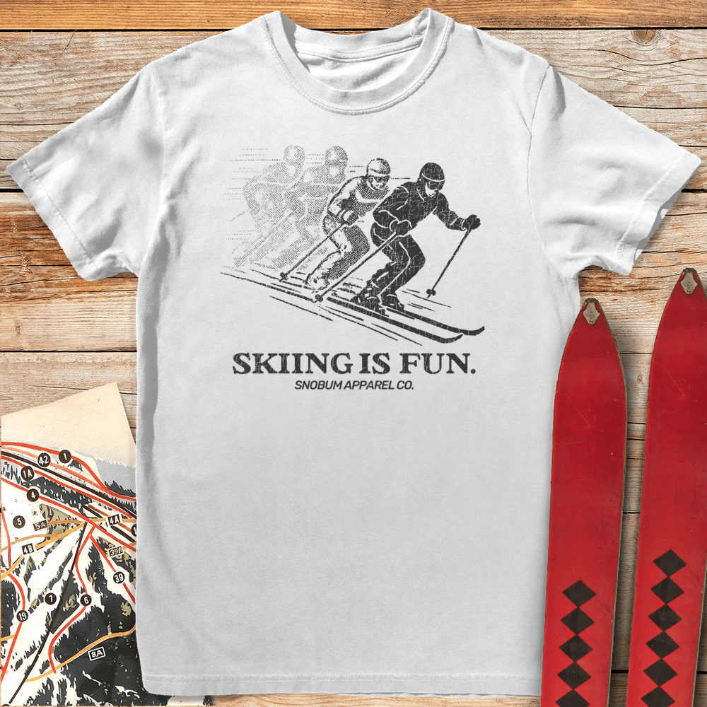 Skiing Is Fun T Shirt Gift For Skier