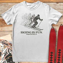 Skiing Is Fun T Shirt Gift For Skier