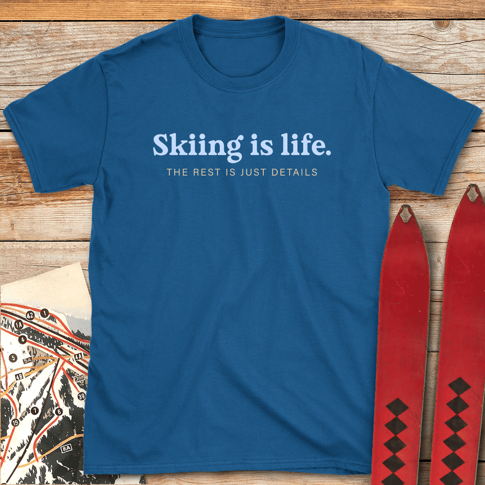 Skiing Is Life T Shirt Gift For Skier