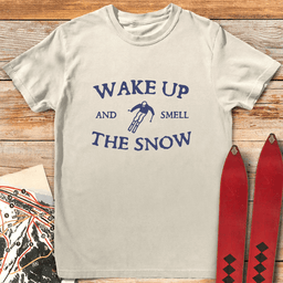 Smell The Snow T Shirt Gift For Skier
