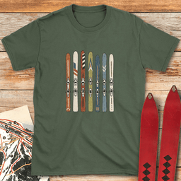 Ski Quiver T Shirt Gift For Skier