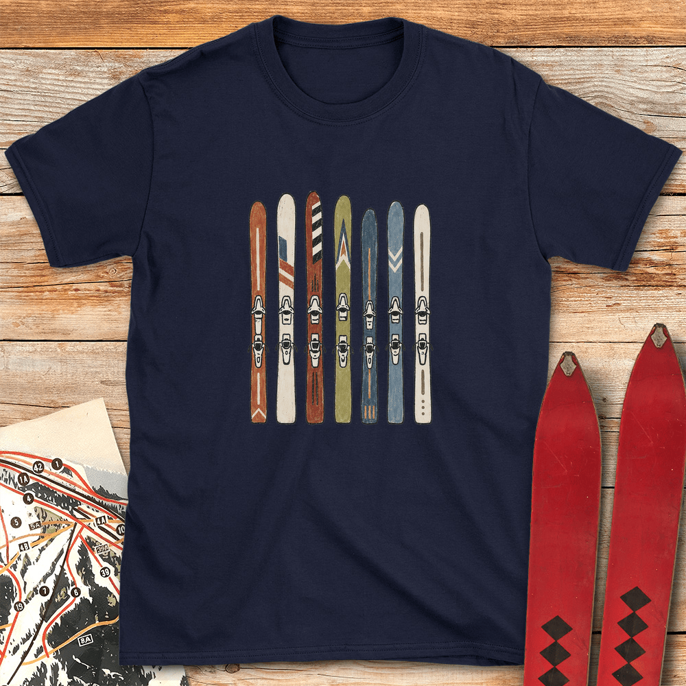 Ski Quiver T Shirt Gift For Skier