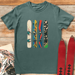 Snowboard Fence T Shirt Gift For Snowboarder
