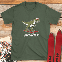 Ski Rex T Shirt Gift For Skier
