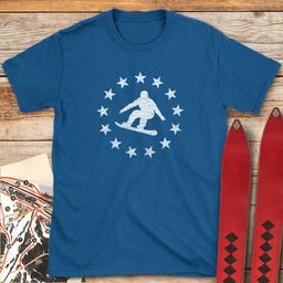Star Spangled Snowboarder T Shirt Gift For Snowboarder